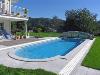 ABRI PISCINE TELESCOPIQUE - ALUKOV - ELEGANT AZURE PLEIN -  7 x 3 m