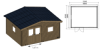 Abri de jardin en bois à empiler DEAUVILLE - 18,6 m²