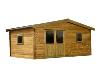 Abri de jardin en bois à empiler DEAUVILLE - 18,6 m²