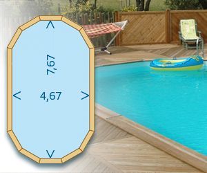 Piscine en bois Durapin Maeva 800