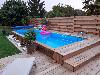 Piscine en bois haut de gamme Pisciz N750 couloir de nage