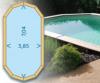 Piscine bois Durapin MAEVA 700 Echelle