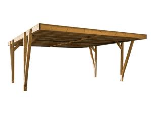 ABRI en bois DURAPIN : CARPORT VISO 34m²