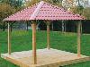 Carbet / Gazebo Durapin - 3 x 3 m - avec toiture