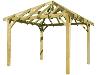 Carbet / Gazebo Durapin - 3 x 3 m - sans toiture