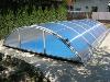 ABRI PISCINE TELESCOPIQUE - ALUKOV - ELEGANT AZURE ALVEOLAIRE  6 x 3m