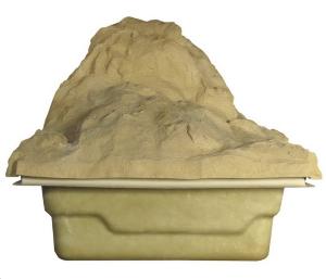 Rocher et décoration de piscine : Local technique semi-enterré (rocher LT)